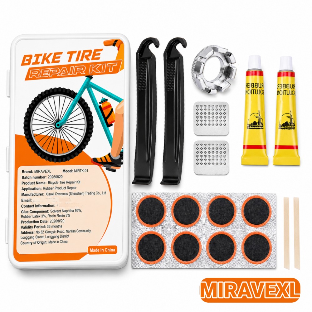 Mountain Biking Tube - Kit Riparazione Pneumatici Bici, Kit Riparazione
